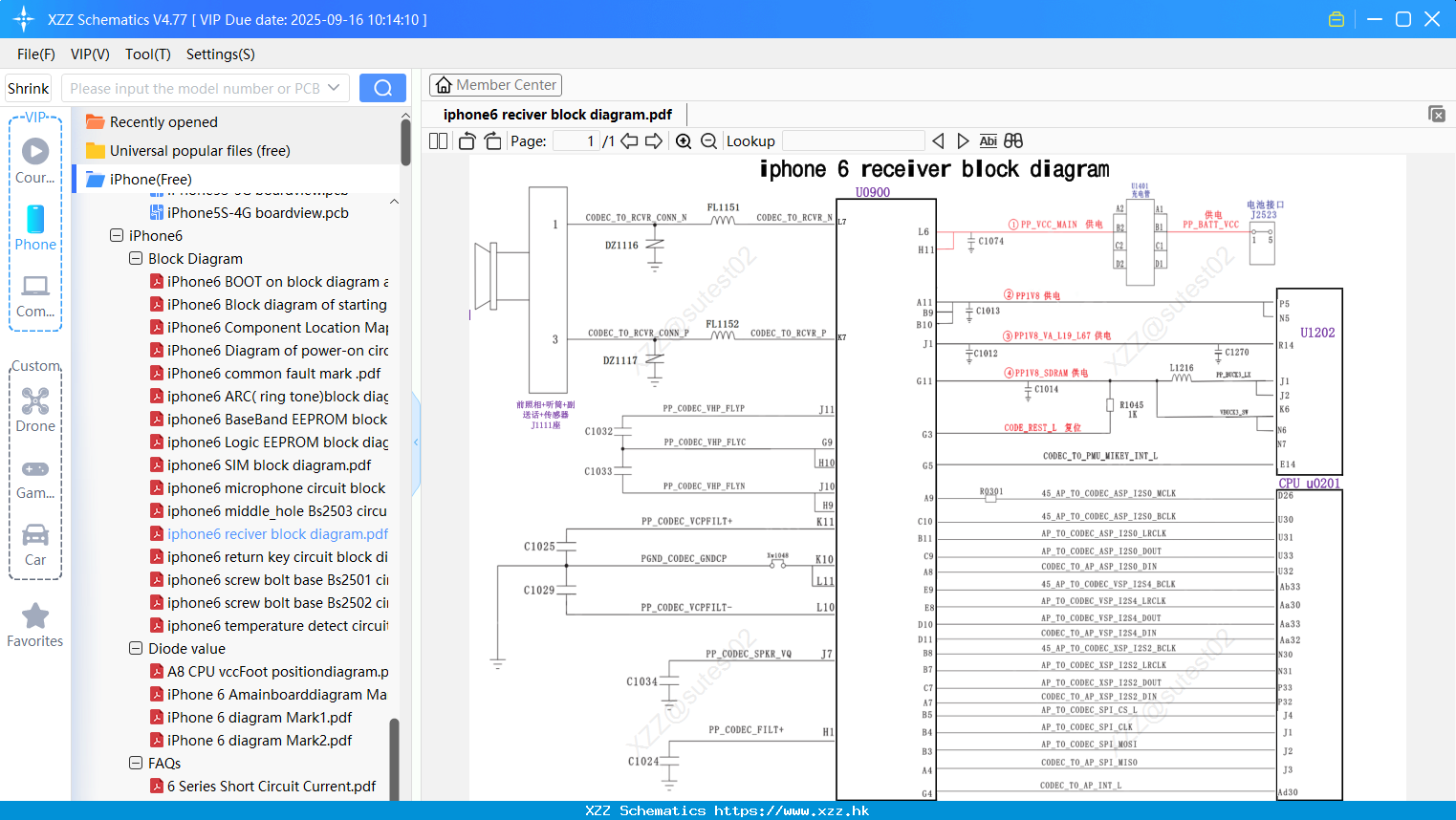 IPhone6 Reciver Block Diagram